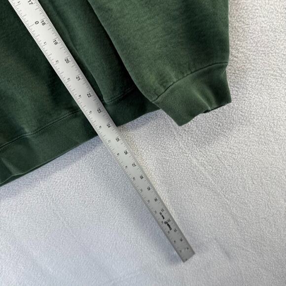 Vintage Wayne State Sweatshirt Men's Large Green Heavyweight Spellout Warriors - Picture 4 of 10